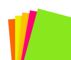 PLIEGO CARTULINA FLUORESCENTE 50X70  220 GR.