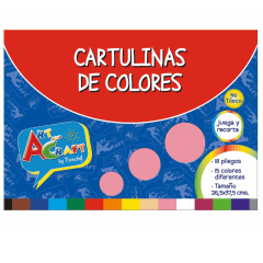 CARPETA C/PAPEL CART. 18 HJS. 20 COL 26,5 X 37.5 ART CRAFT
