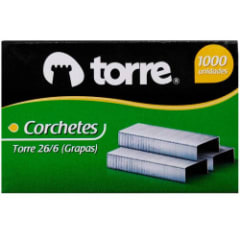 CAJA DE CORCHETES 26/6 1000 UND TORRE
