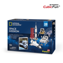 Natgeo Mision Espacial Rompecabezas 3D Cubicfun Kids Niños