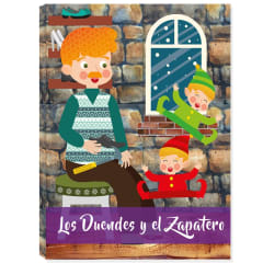 LIBRO DE CUENTO DE COLECCIONABLE , TAPA  LOS DUENDES Y EL ZAPATERO