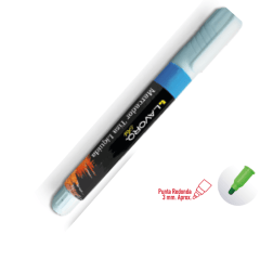 MARCADOR TIZA LIQUIDA AZUL LAVORO