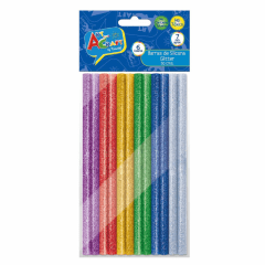 Adhesivo En Barra Silicona 12 unidades Glitter | Art & Craft