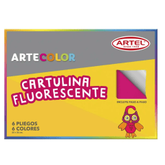 Estuche Artecolor Cartulina Fluorescente Artel