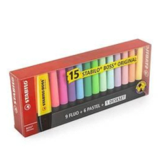 DESTACADORES SET 15 DESTACADORES NEON-PASTEL