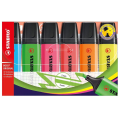 DESTACADORES STABILO 8 DEST BOSS FLUOR W.