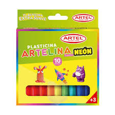 Set 10 Plasticinas Artelina Neón / ARTEL