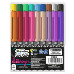 Marcadores punta pincel 18 colores Lavoro