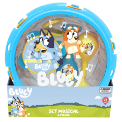 SET MUSICAL EN TAMBOR 6 INSTRUMENTOS BLUEY