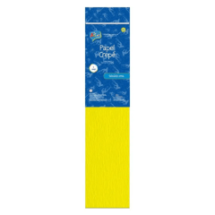 PAPEL CREPE 50 X 200 CMS AMARILLO FLUORESCENTE. ART & CRAF