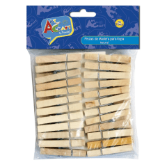 Pinzas Para Ropa Madera 48 Natural 1 x 4,9 cm | Art & Craft