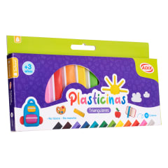 Plasticina Triangular 12 Colores / ADIX