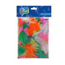 PLUMAS COLORES SURTIDOS 14gr