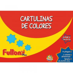 CARPETA C/PAPEL CARTULINA DE COLORES. 14 HJS. FULTON