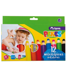 LAPICES COLOR PEKES 12 COL+SACP TORRE