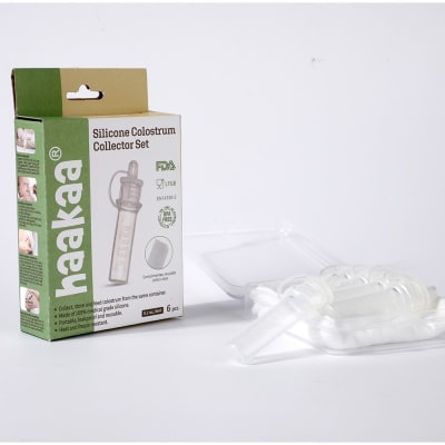 Recolector y dispensador de calostro Haakaa1