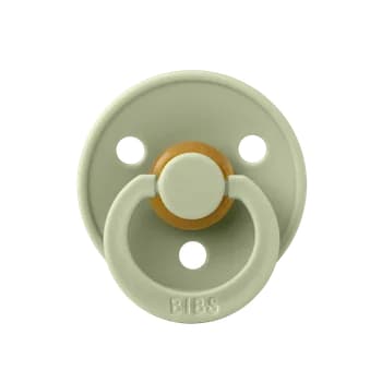 CHUPETE BIBS COLOUR ROUND LATEX X1 SAGE1