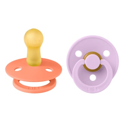 CHUPETE BIBS COLOUR X2 PAPAYA/VIOLET SKY1