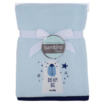 FRAZADA BAMBINO BORDADA CELESTE FRAZADA BAMBINO BORDADA CELESTE