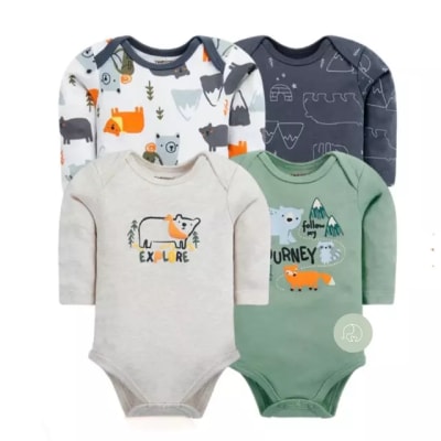 SET 4 BODYS BEBE ML BEAR HELLO1