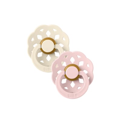 CHUPETE BIBS BOHEME IVORY/BLOSSOM1