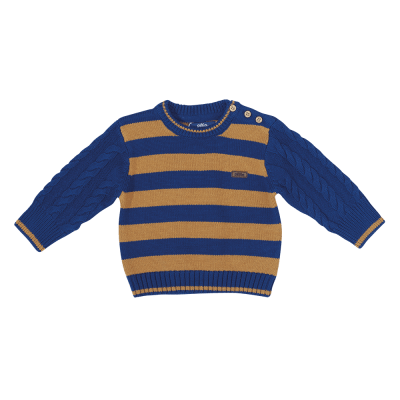CHALECO BEBE NIÑO RAYADO AZU PVV907 (PVV) CHALECO BEBE NIÑO RAYADO AZU PVV907 (PVV)