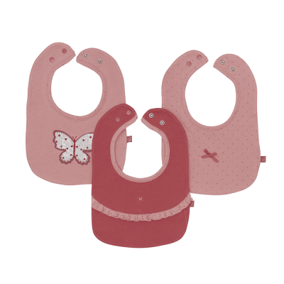 PACK BABEROS 3 PCS BEBE NIÑA SUR PVV230 (PVV)1
