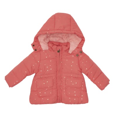 PARKA C/CAPUCHA BEBE NIÑA ROS PVV829 (PVV) PARKA C/CAPUCHA BEBE NIÑA ROS PVV829 (PVV)
