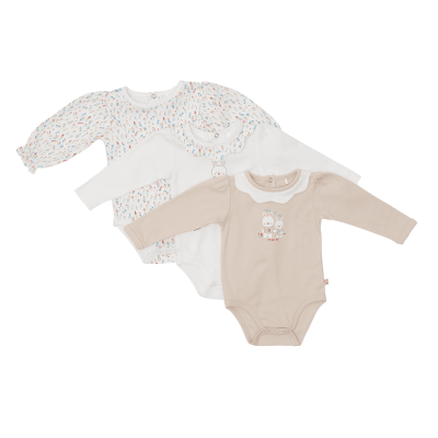 PACK 3 PCS BODY BEBE NIÑA SUR PVV209 (PVV) PACK 3 PCS BODY BEBE NIÑA SUR PVV209 (PVV)