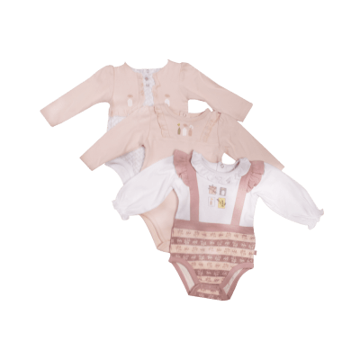 PACK 3 BODY BEBE NIÑA M/L1