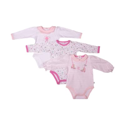 BODY BEBE NIÑA PACK 3 PCS SUR PVW205 (PVW) BODY BEBE NIÑA PACK 3 PCS SUR PVW205 (PVW)