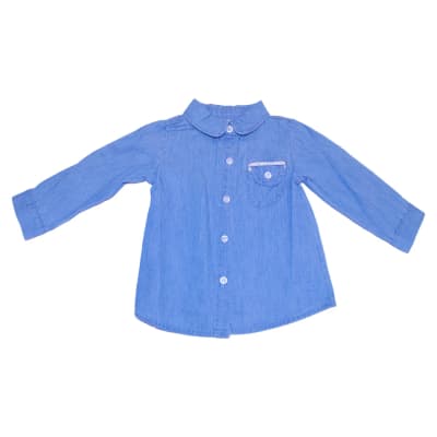 CAMISA CHAMBRE BEBE NIÑA AZU PVW700 (PVW)1
