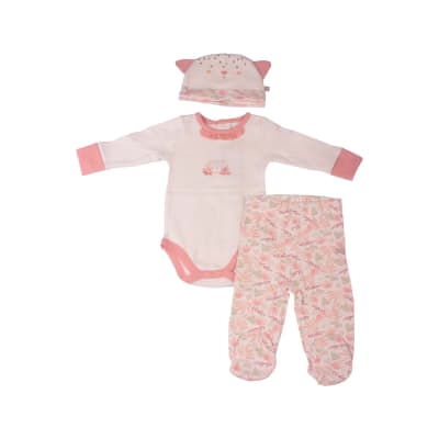 SET 3PCS ORGANICO BEBE NIÑA SUR PVW233 (PVW) SET 3PCS ORGANICO BEBE NIÑA SUR PVW233 (PVW)