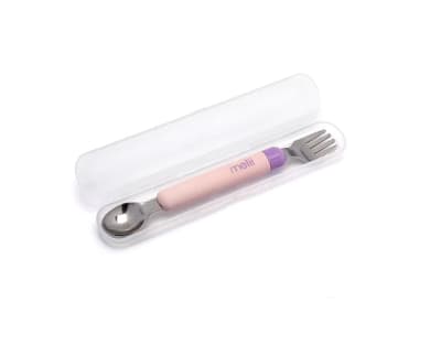 SET CUCHARA Y TENEDOR ROSADO MORADO1