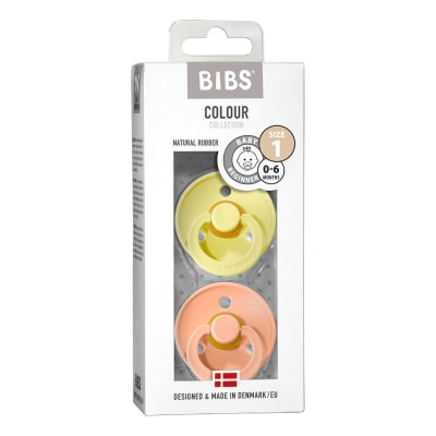 CHUPETE BIBS X2 SUNSHINE/PEACH1
