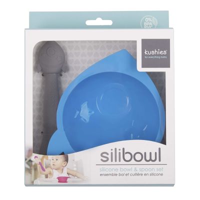 BOWL SILICONA CON CUCHARA NAVE AZUL BOWL SILICONA CON CUCHARA NAVE AZUL