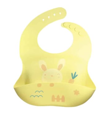 BABERO DE SILICONA AMARILLO1