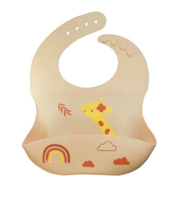 BABERO DE SILICONA NARANJA1