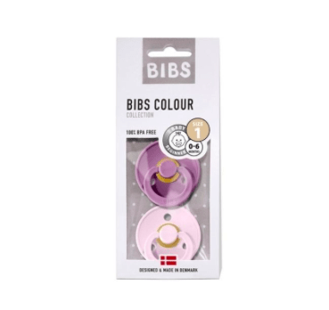 CHUPETE BIBS X2 LAVENDER / BABY PINK1