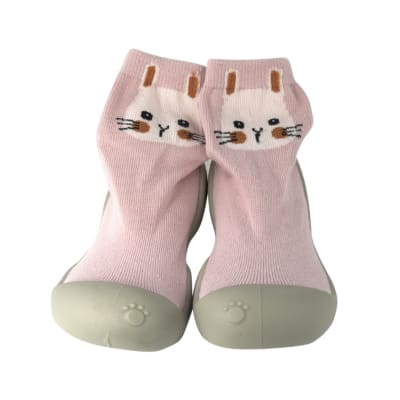 CALCETIN SUELA DE GOMA ROSADO1