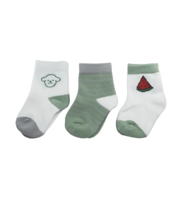 SET DE 3 PARES DE CALCETIN BEBE1