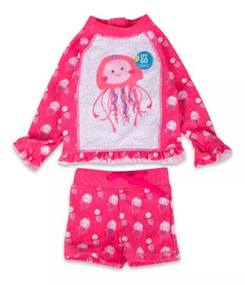 CONJUNTO UV SHORT+ POLERA BEBÉ NIÑA COR PVY845 (PAY)1