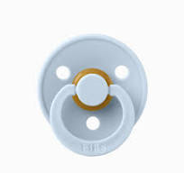 CHUPETE BIBS COLOUR ROUND LATEX X1 BABY BLUE1