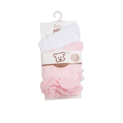 PACK 2 CALCETINES BLANCO Y ROSADO 103 (PVS) PACK 2 CALCETINES BLANCO Y ROSADO 103 (PVS)