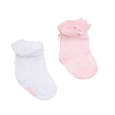 PACK 2 CALCETINES BLANCO Y ROSADO 103 (PVS) PACK 2 CALCETINES BLANCO Y ROSADO 103 (PVS)