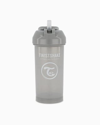 VASO CON BOMBILLA TWISTSHAKE STRAW CUP 360ML GRIS CLARO1