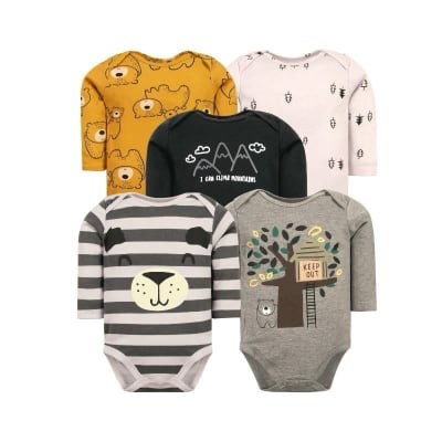 SET 5 BODYS BEBE ML OSO1