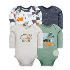 SET 4 BODYS BEBE ML BEAR HELLO