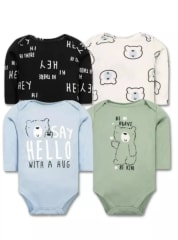 SET 4 BODYS ML BEBE OSO POLAR