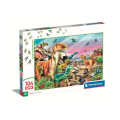 PUZZLE 104 PCS TIERRA DE DINOSAURIOS 0